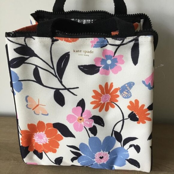 Kate Spade Floral Canvas Tote Bag - Multicolor Nwot - Picture 1 of 8